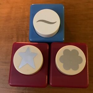 Set of Three Craft Punches - Star, Wave, Flower